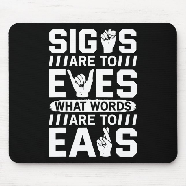 Awareness Asl Sign Language American Sign Language Musmatta (Framsidan)
