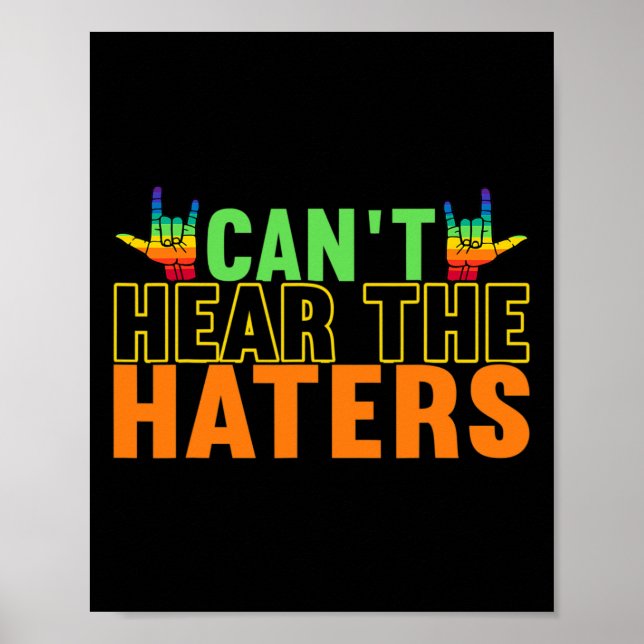 Awareness Asl Sign Language American Sign Language Poster (Framsidan)