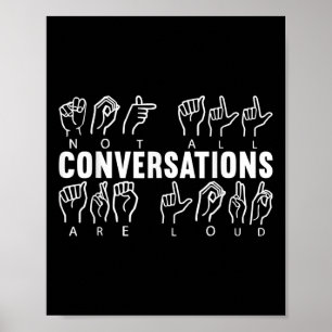 Awareness Asl Sign Language American Sign Language Poster