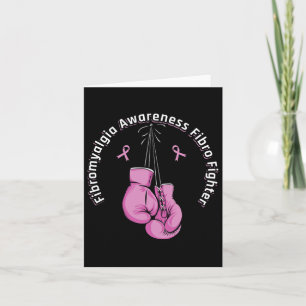 Awareness Boxing Glove Fibro fighter Kort