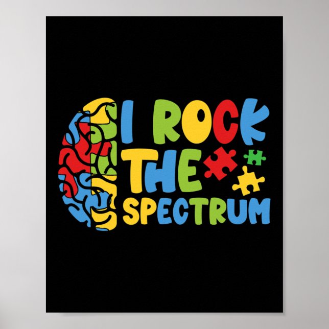 Awareness Boys Autistic Autism Awareness Boys Småb Poster (Framsidan)