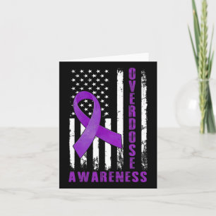 Awareness Day Asa American Flagga Overdose Awarene Kort