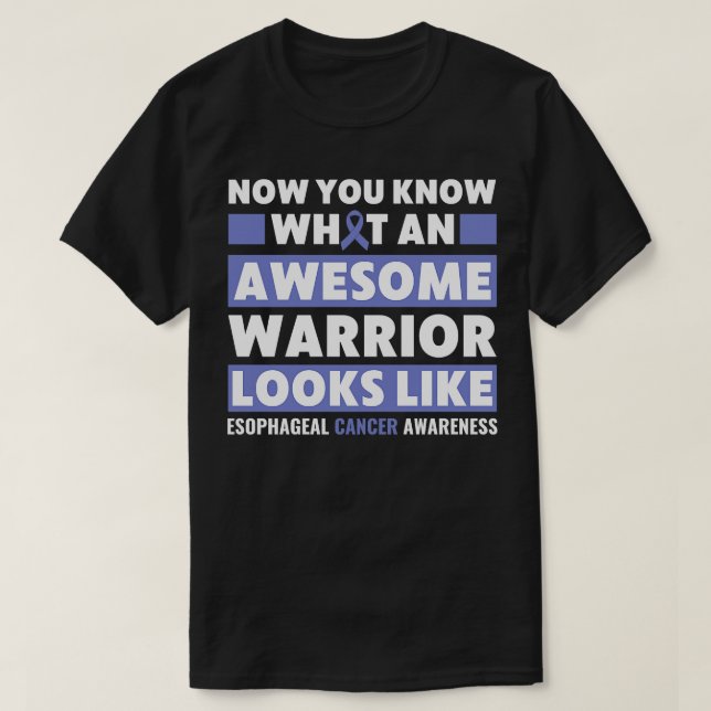 Awareness Esophageal Warrior Esophageal Awareness T Shirt (Design framsida)