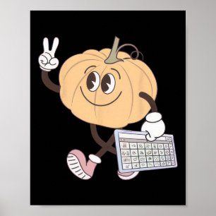 Awareness Fall Pumpkin Aac Device Autism Speciell Poster