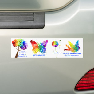 Awareness-funktioner för Rainbow Puzzle-design Bildekal