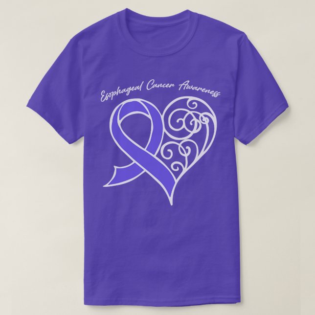 Awareness Heart Ribbon Gift Vale T Shirt (Design framsida)