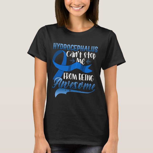 Awareness Hydrocephalus Warrior Gift T Shirt (Framsida)