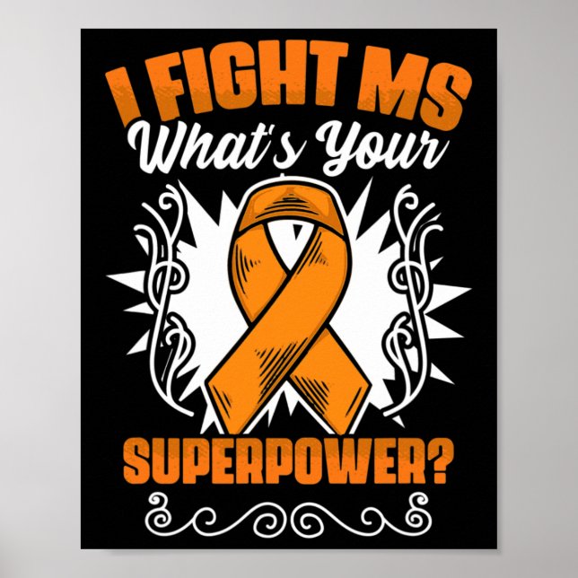 Awareness Många Sclerosis Survivor Poster (Framsidan)