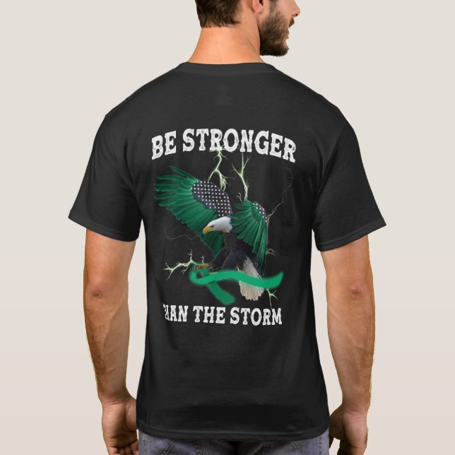 Awareness of Mental Health Eagle bryter ned Stigma T Shirt (Baksida)