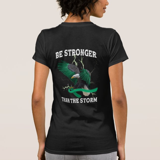 Awareness of Mental Health Eagle bryter ned Stigma T Shirt (Baksida)