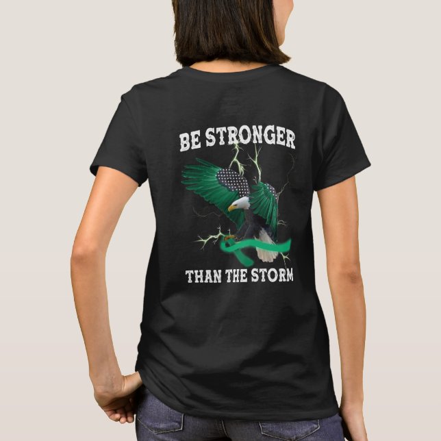 Awareness of Mental Health Eagle bryter ned Stigma T Shirt (Baksida)