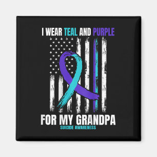 Awareness Prevention American Flagga Magnet