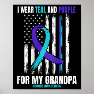 Awareness Prevention American Flagga Poster