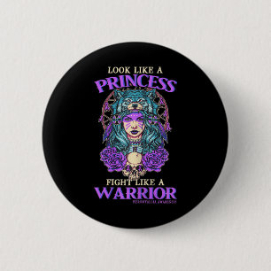 Awareness Princess slåss som en krigare Knapp