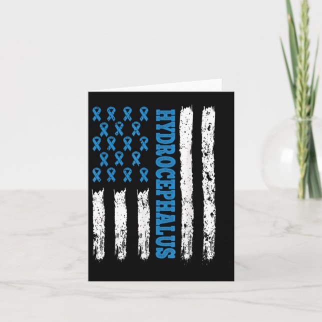 Awareness Shunt Happens Hydrocephalus Warrior 1 Kort (Framsida)