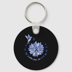 Awareness Solros Hummingbird Ribbon Nyckelring