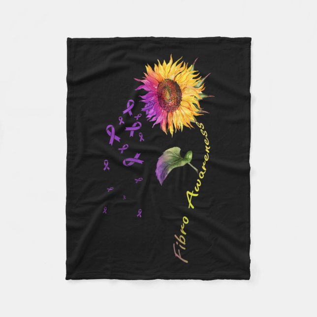 Awareness Sunros Fibro Fleecefilt (Framsidan)