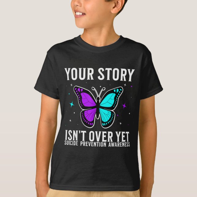 Awareness Support Prevention Awareness Month T Shirt (Framsida)