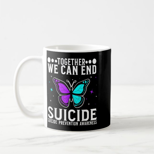 Awareness Support Prevention Awareness Women Kaffemugg (Vänster)