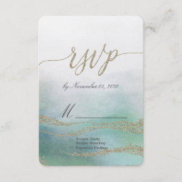 Awash Elegant Vattenfärg i Ocean Bröllop OSA