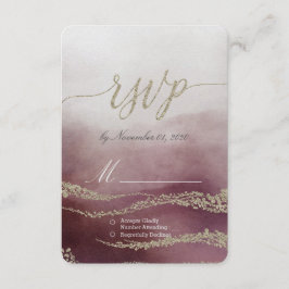 Awash Elegant Watercolor i Cranberry Bröllop OSA