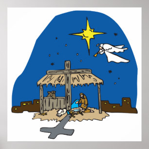 Away in a Manger Poster