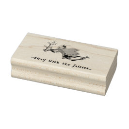 Away With the Fairies Rubber Stamp  Stämpel