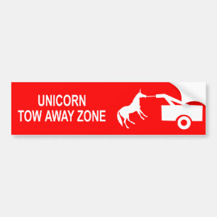 Away zon bildekal för Unicornsläp