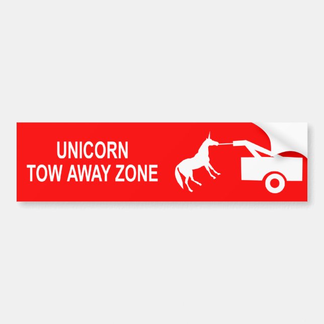 Away zon bildekal för Unicornsläp (Framsidan)
