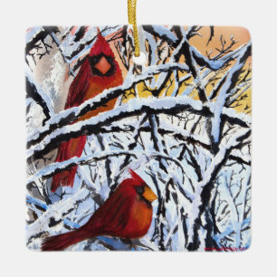 AWCC Alaska, fryst kardinalernas Helgdag Ornament