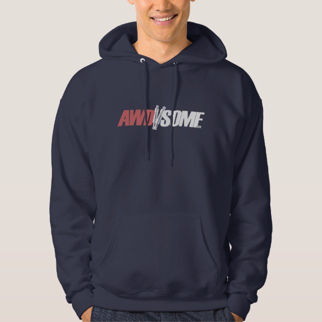 awdsome logotyp 3 sweatshirt med luva (Framsida)