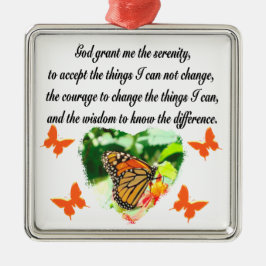 AWE INSPIRING BUTTERFLY SERENITY PRAYER PHOTO JULGRANSPRYDNAD METALL