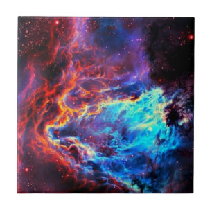 Awe-Inspiring Färg Composite Star Nebula Kakelplatta