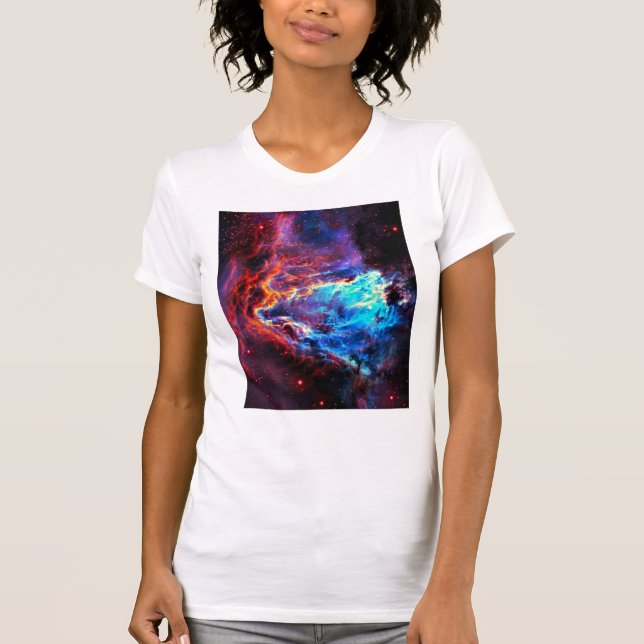 Awe-Inspiring Färg Composite Star Nebula Tee Shirt (Framsida)