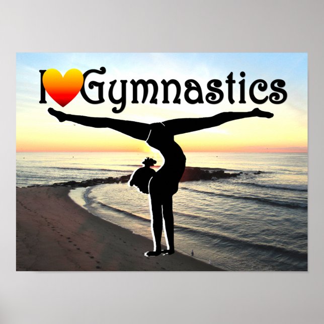 AWE INSPIRING GYMNASTICS DESIGN POSTER (Framsidan)
