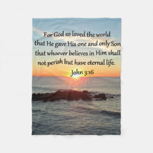 AWE-INSPIRING JOHN 3:16 SUNRISE FLEECEFILT