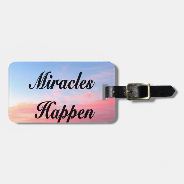 AWE INSPIRING MIRACLES HÄNDER SUNRISE PHOTO BAGAGEBRICKA (Horisontell Framsida)