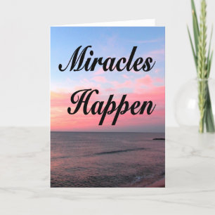 AWE INSPIRING MIRACLES HÄNDER SUNRISE PHOTO KORT