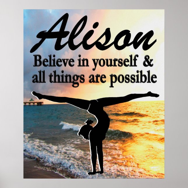 AWE INSPIRING PERSONLIG GYMNASTICS POSTER (Framsidan)