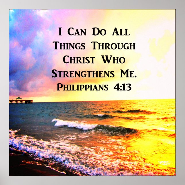 AWE-INSPIRING PHILIPPIANS 4:13 ORIGINAL POSTER (Framsidan)