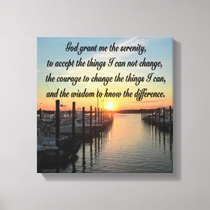 AWE-INSPIRING SERENITY PRAYER SUNSET PHOTO DESIGN CANVASTRYCK