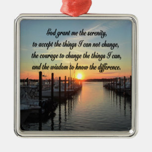 AWE INSPIRING SERENITY PRAYER SUNSET PHOTO DESIGN JULGRANSPRYDNAD METALL