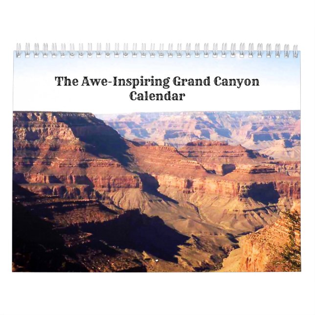 Awe-Inspriringgrand Canyon Kalender (Omslag)