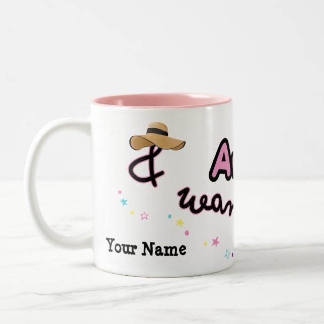 Awe och Wandering anpassade kaffe mugg (Vänster)