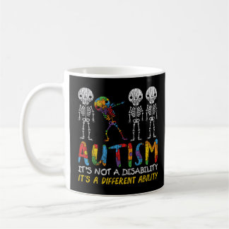 Awerness - Skeleton Dabbing Autistic Kids A Kaffemugg