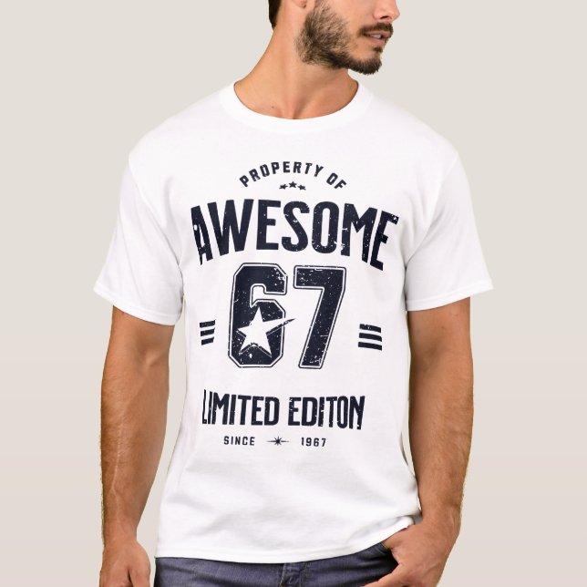 Awesome 67 Limited Edition Stamp T Shirt (Framsida)