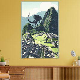 Awesome Alien Xenomorph parody Canvastryck