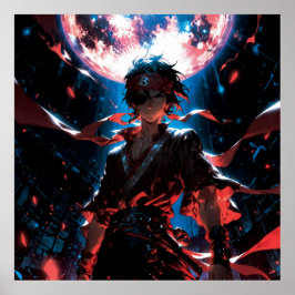 Awesome anime character poster