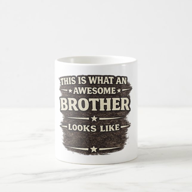 Awesome Brother Looks Like – Funny Quote Design Kaffemugg (Center)