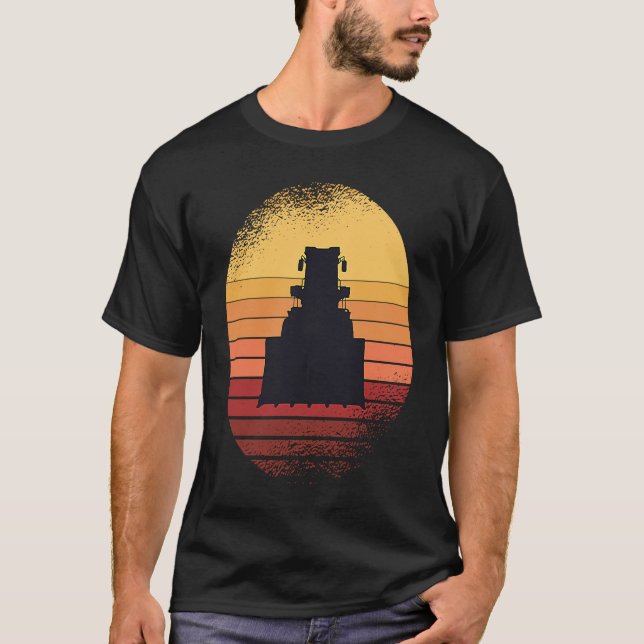 Awesome Bulldozer Graphic for cool Builder and Wor T Shirt (Framsida)